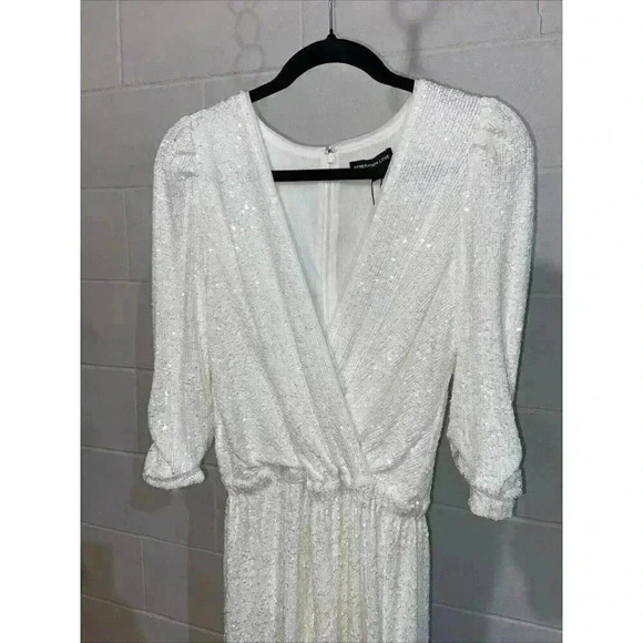 Generation Love Women's‎ Allegra Sequin Romper White REVOLVE Cocktail Party NEW - Picture 2 of 6